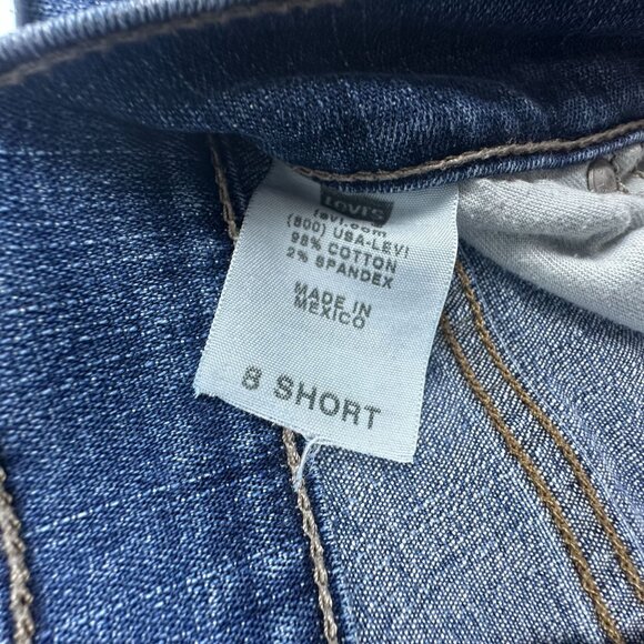 Levi's 515 Jeans Womens Size 8 Short Bootcut Leg Mid Rise Medium Wash Blue - Picture 5 of 11